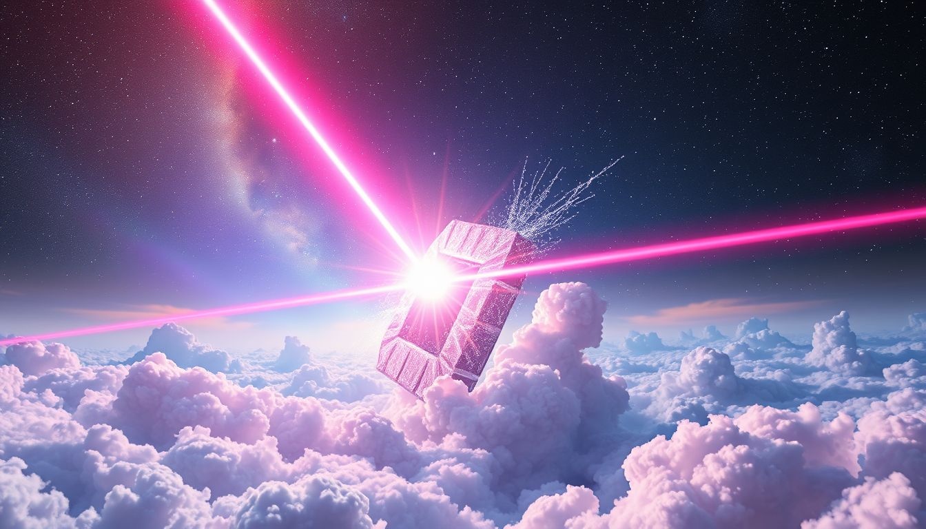 Een laserstraal in dromen symboliseert vaak doelgerichte doorbraak.