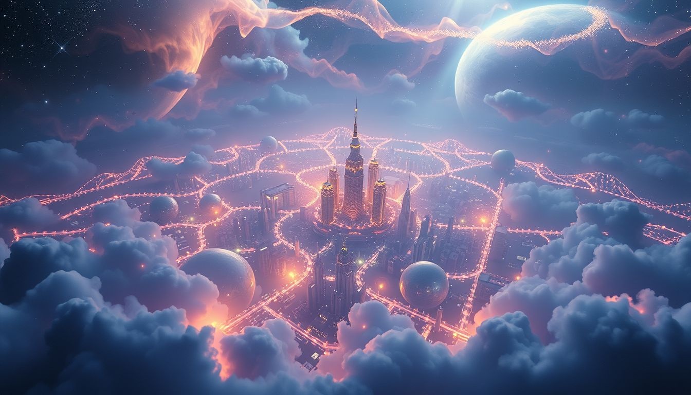 Dromen over metropolen vanuit de lucht symboliseren overzicht en vrijheid.