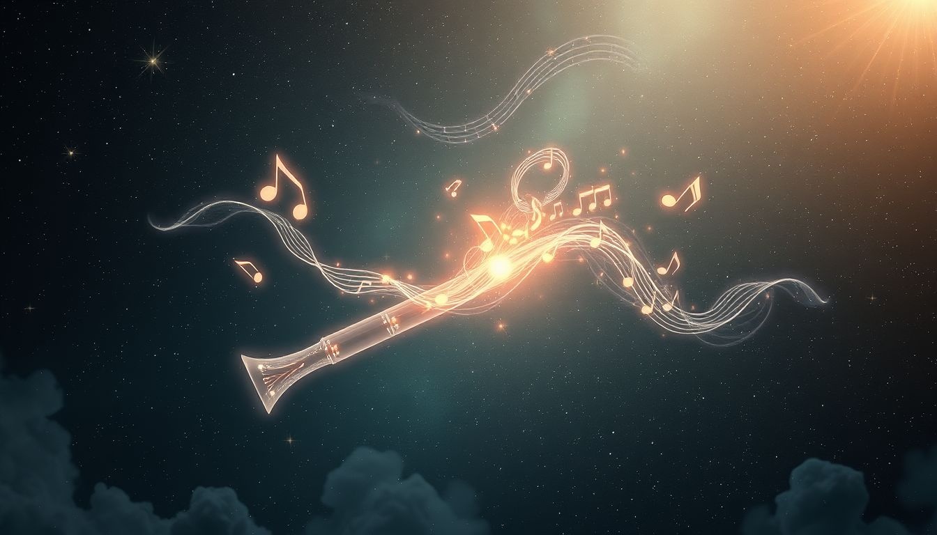 Een valse noot op fagot symboliseert verborgen onzekerheid of fout.