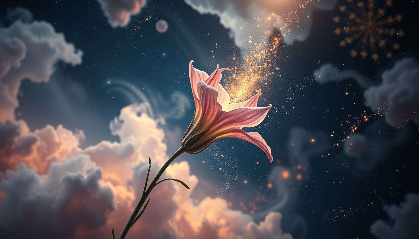 Een verwelkende lobelia symboliseert verloren hoop of teleurstelling.