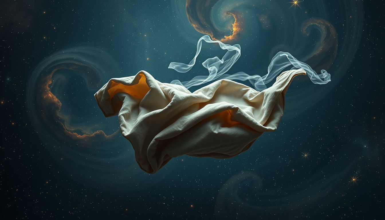 Een vuile zweetdoek symboliseert onverwerkte emoties of schuldgevoelens.