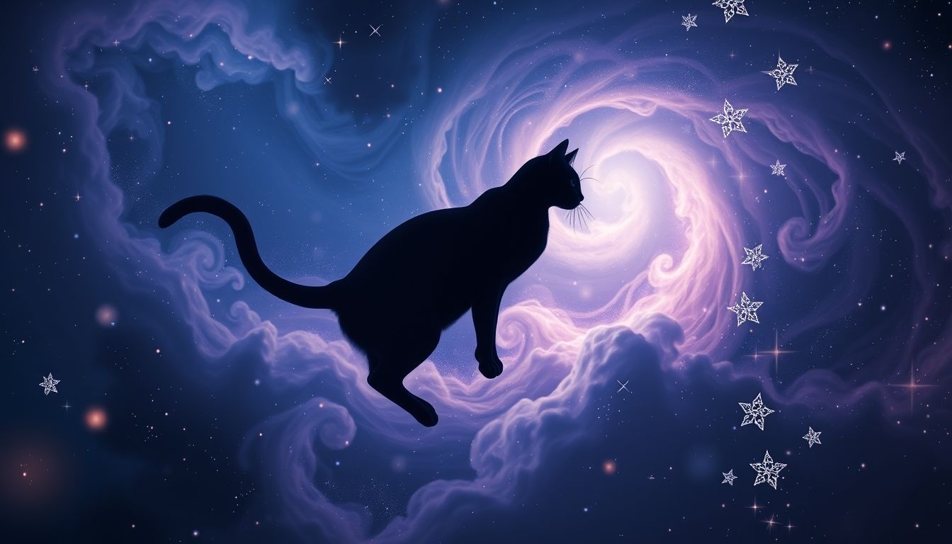 Een zwarte kat in droom symboliseert mysterie en intuïtie.
