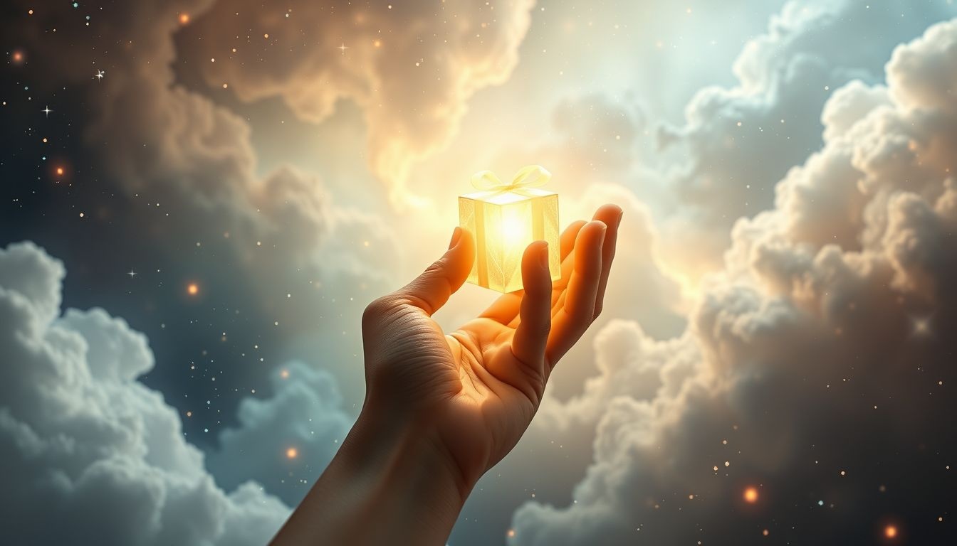 Een kleinkind als cadeau symboliseert onverwachte vreugde en hoop.