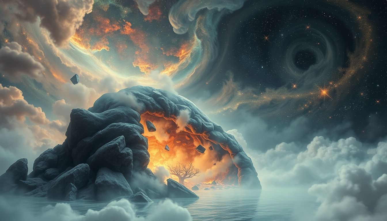 Een vervallen cokesoven symboliseert vergeten kracht en verloren passie.