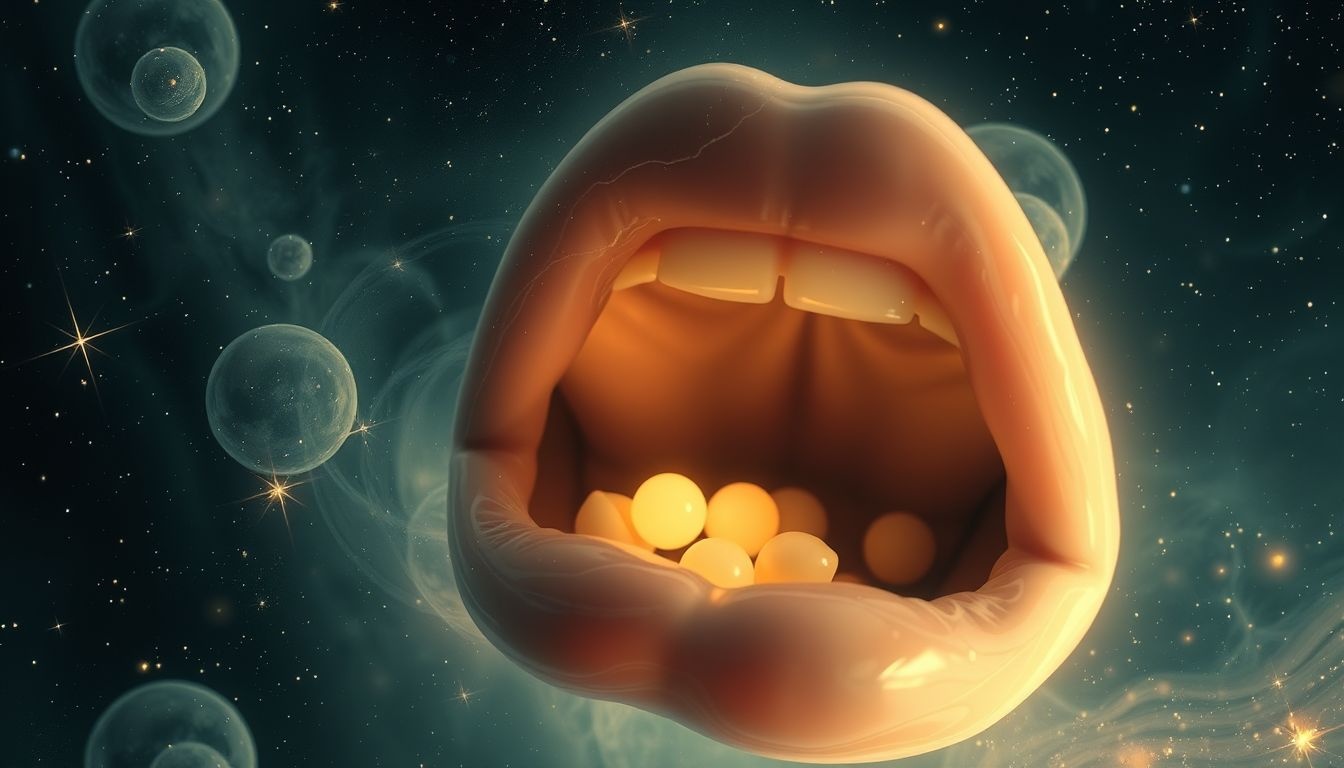 Krenten in de mond symboliseren onverwachte vreugde en geluk in dromen.