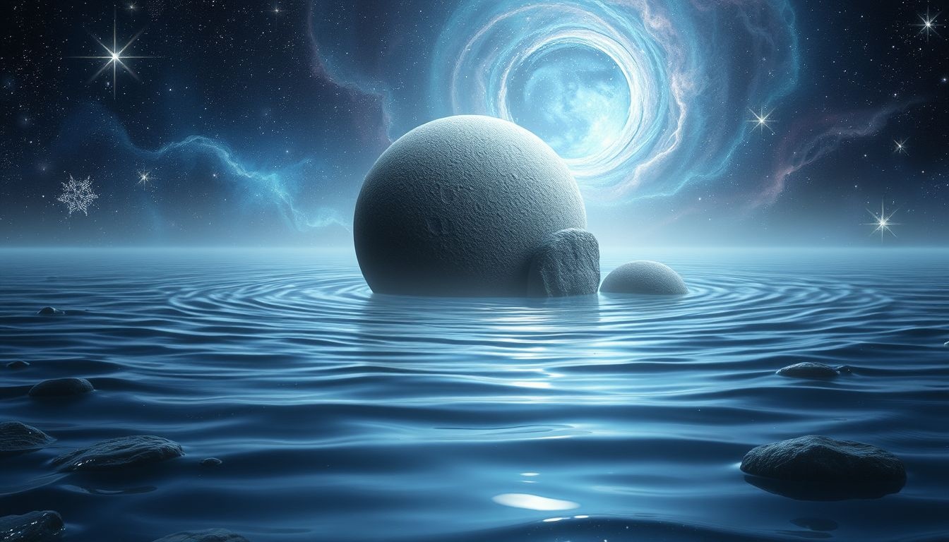 Dromen over molensteen in water symboliseert diepe emoties en loslaten.