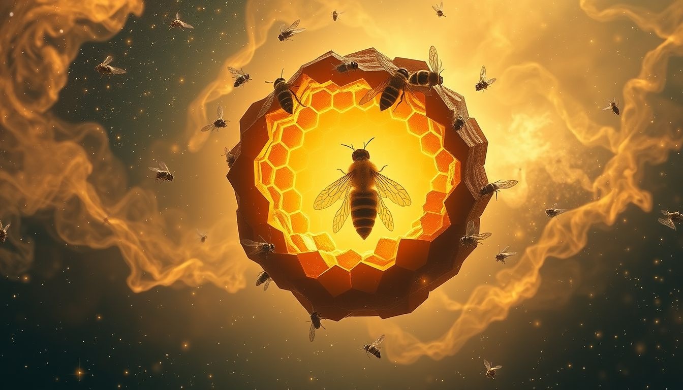 Een kapotte korf symboliseert chaos en kwetsbaarheid in leiderschap.