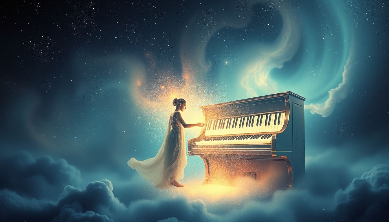 Een organist zien sterven symboliseert het einde van emotionele harmonie.