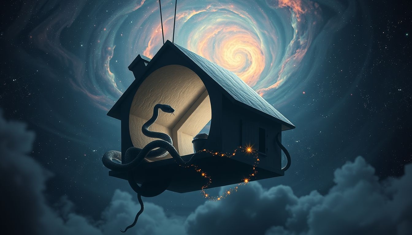 Gebeten worden door een slang symboliseert verborgen bedreigingen thuis.