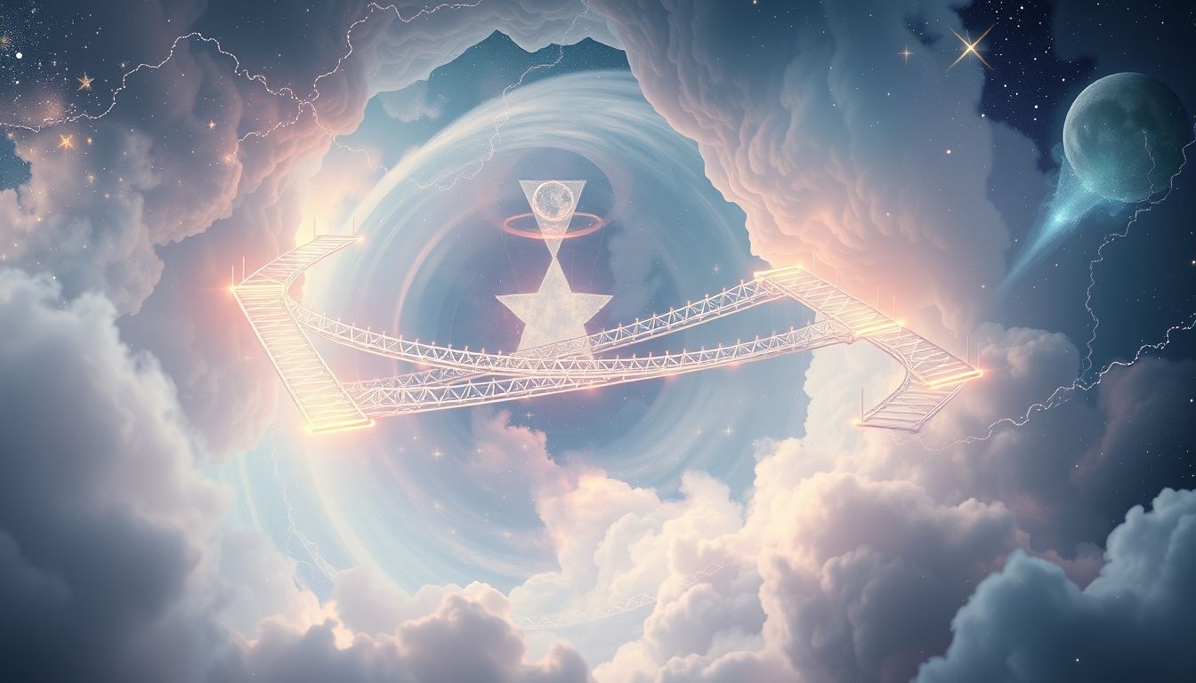 Meerdere loopbruggen symboliseren complexe keuzes en levenspaden in je droom.