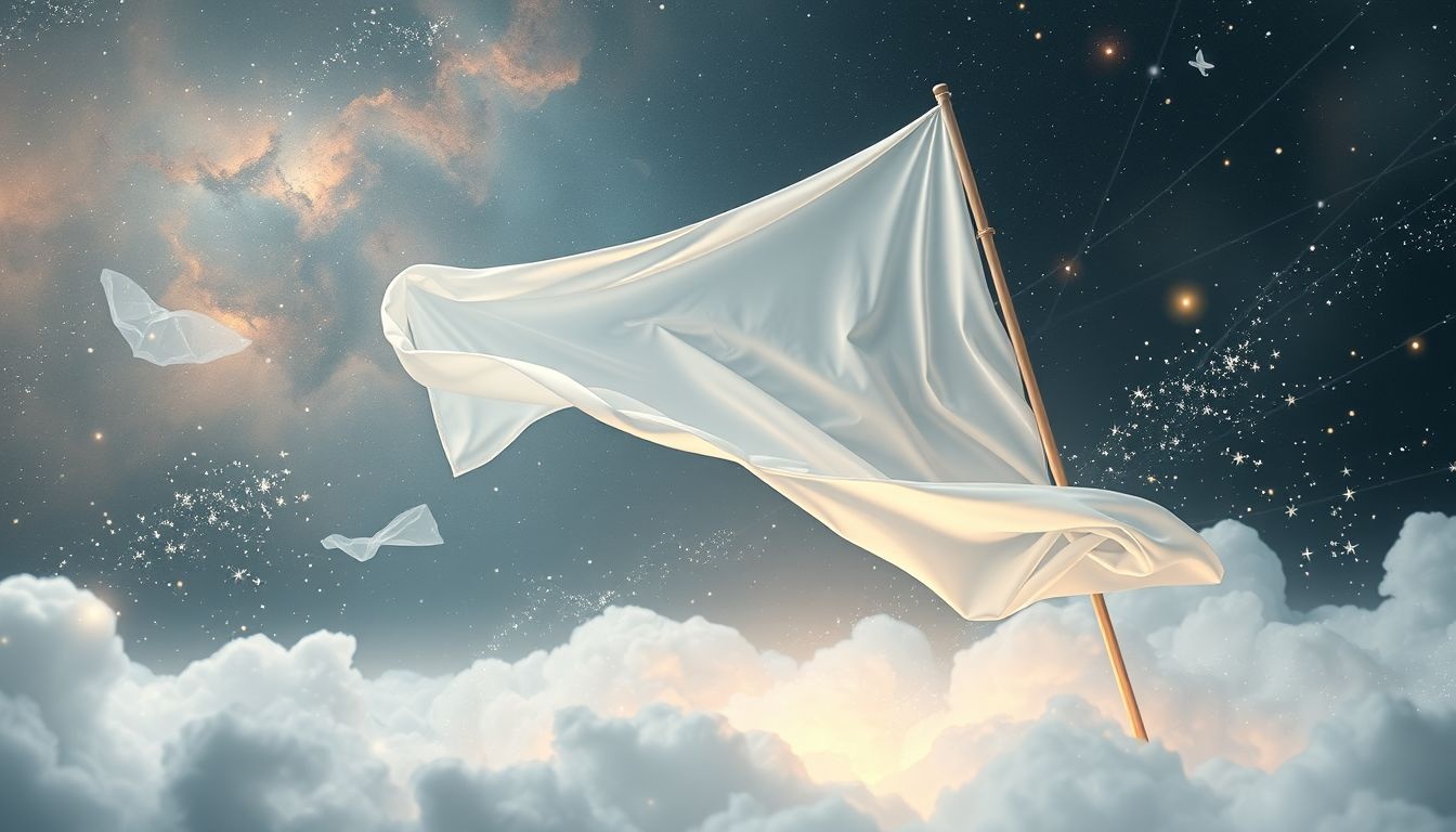 Een bovenlaken als vlag symboliseert jezelf zichtbaar maken en trots.