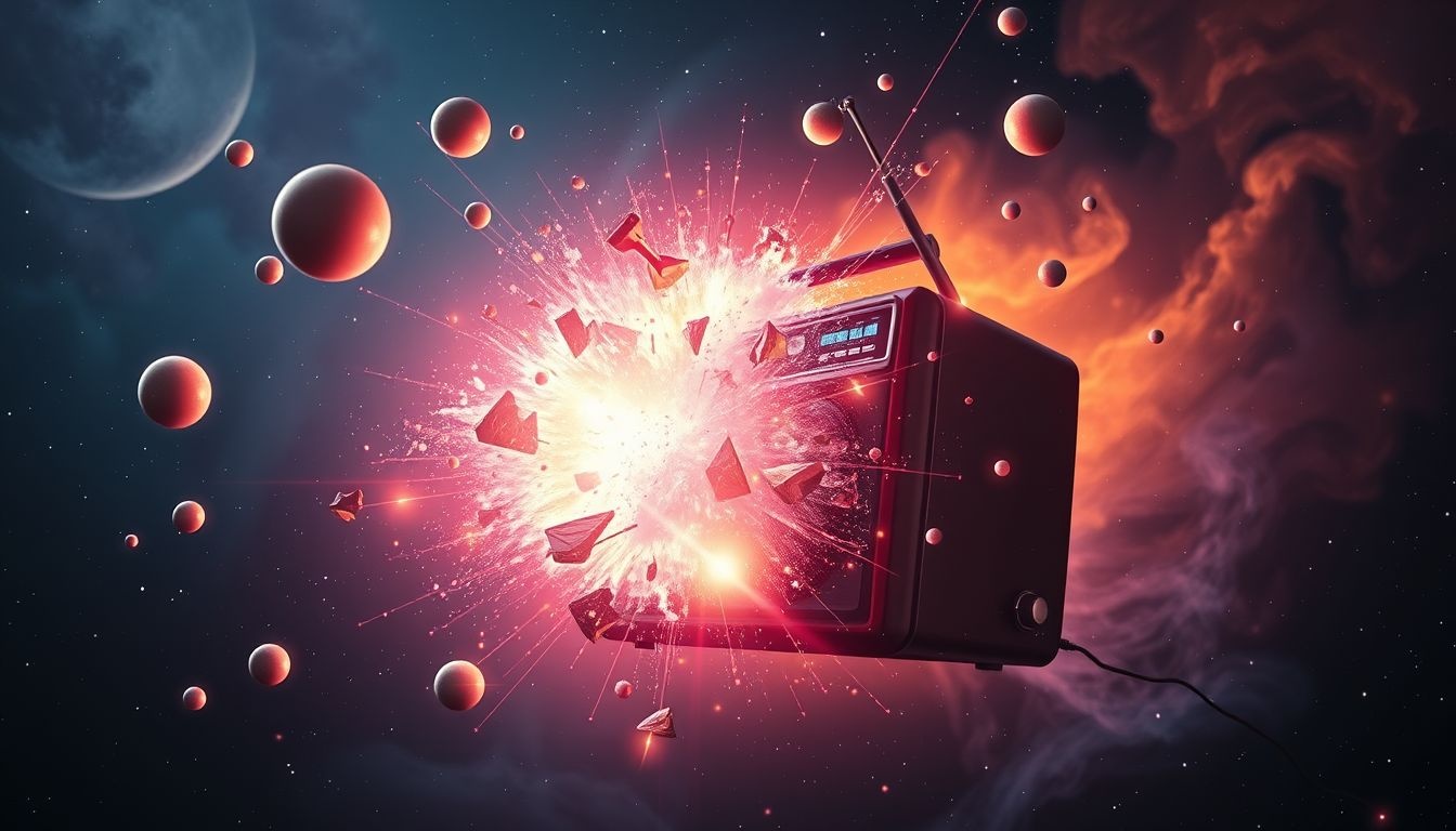 Dromen over knallende radio’s symboliseren onverwachte onthullingen en inzichten.