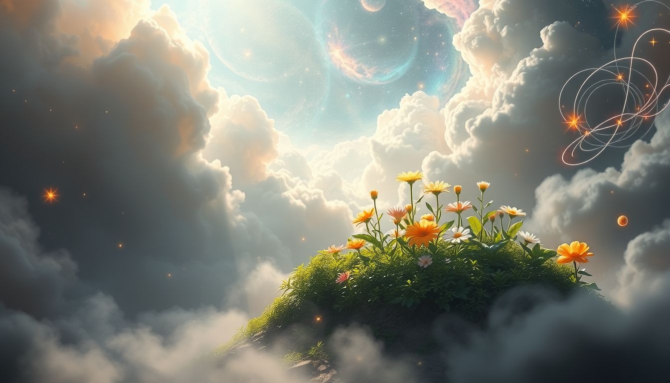 Een kleine zomertuin symboliseert innerlijke rust en groei.