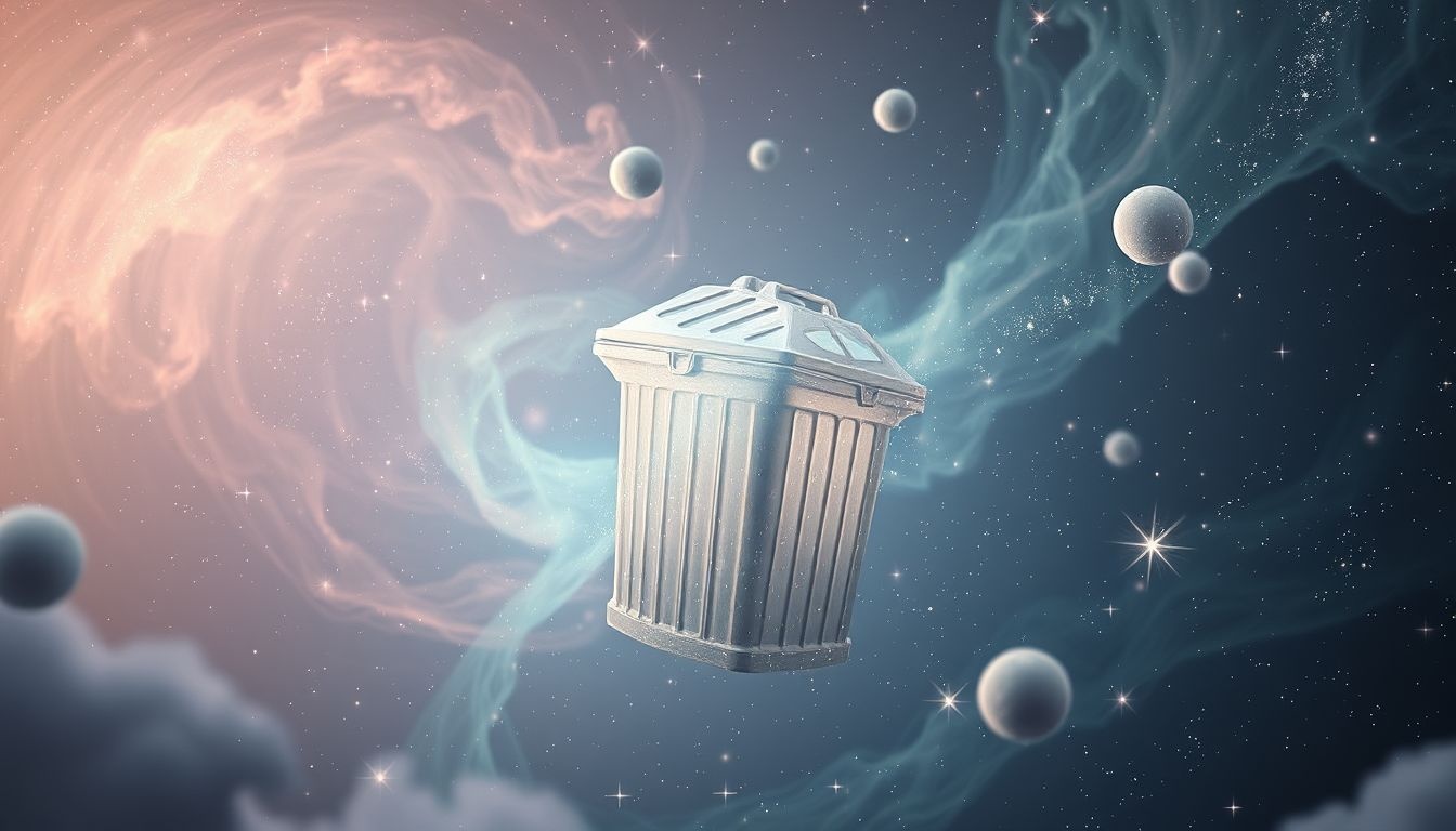 Dromen over schuilen in prullenbak symboliseert ontsnapping aan problemen.