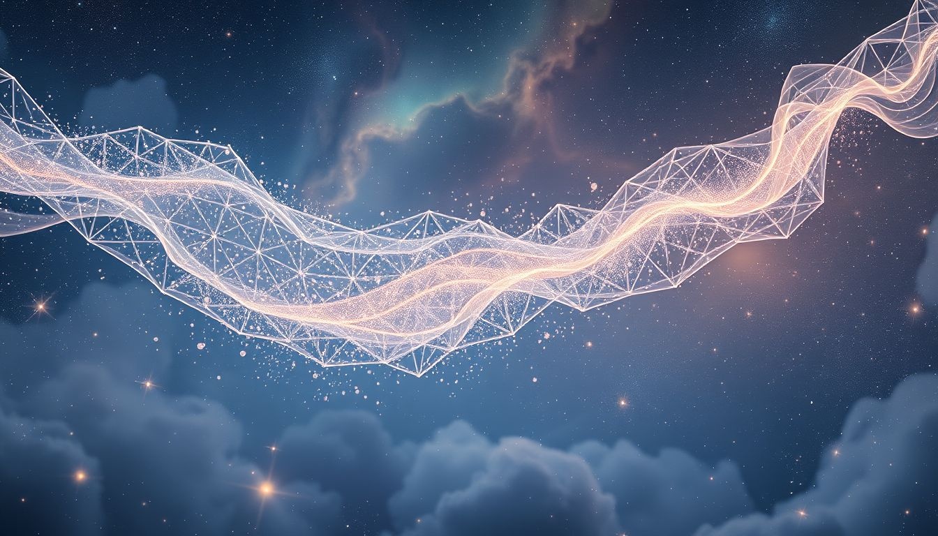 Plotseling stoppende ruitjes symboliseren onverwachte levensveranderingen.