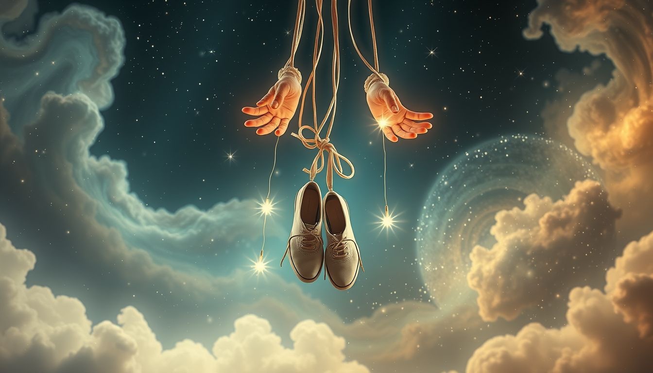 Dromen over vastzittende schoenen symboliseren hulp van onverwachte bondgenoten.