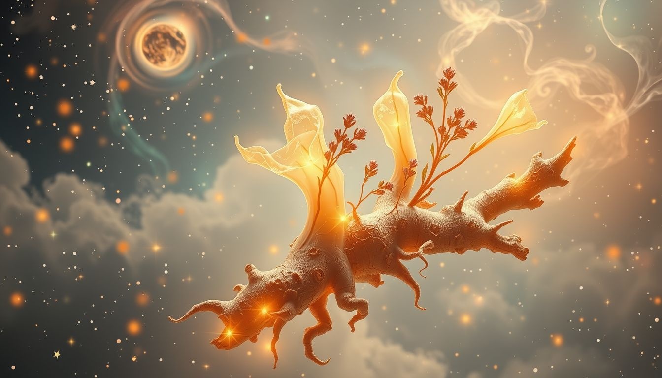 Gember in dromen symboliseert heling en natuurlijke geneeskracht.