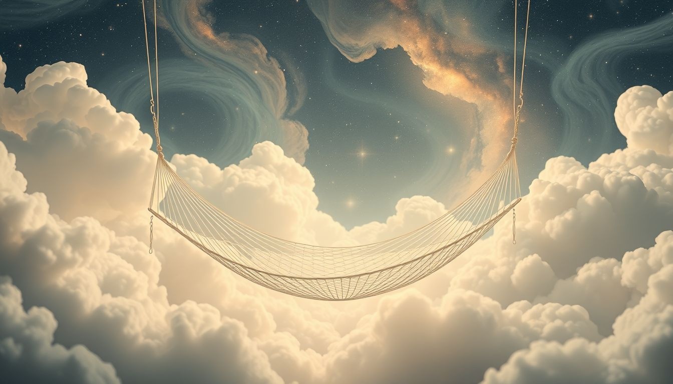 Dromen van een hangmat symboliseren behoefte aan ontspanning en ontsnapping.