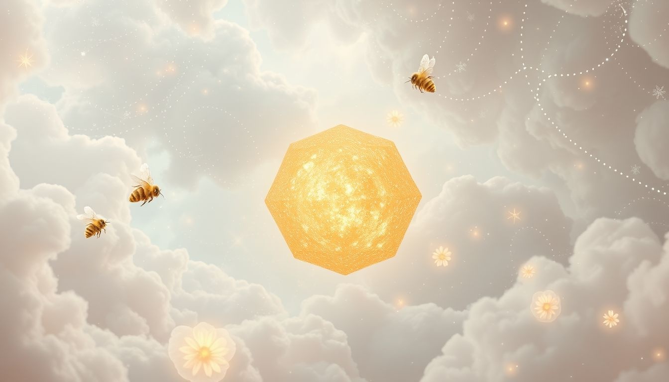 Een bijenkorf in de lente symboliseert nieuwe energie en samenwerking.