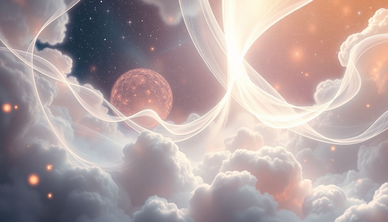 Een troostend gezang in dromen symboliseert innerlijke rust en hoop.