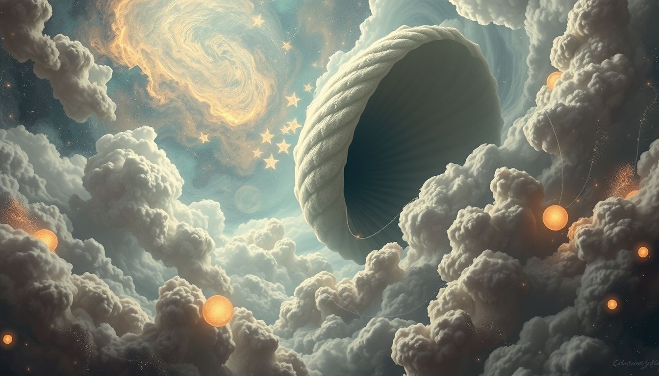 Een gigantische blaasbalg symboliseert krachtige transformatie en energie.