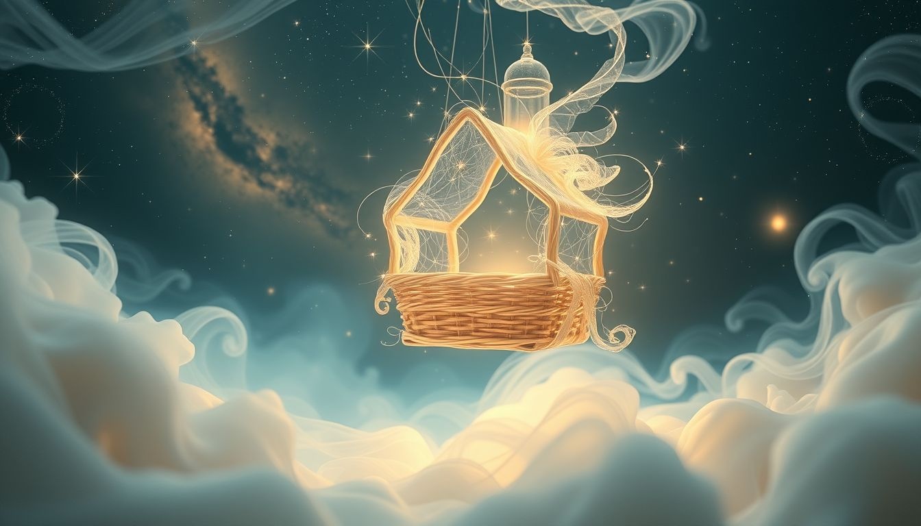 Een mand in huis symboliseert geborgenheid en persoonlijke groei.