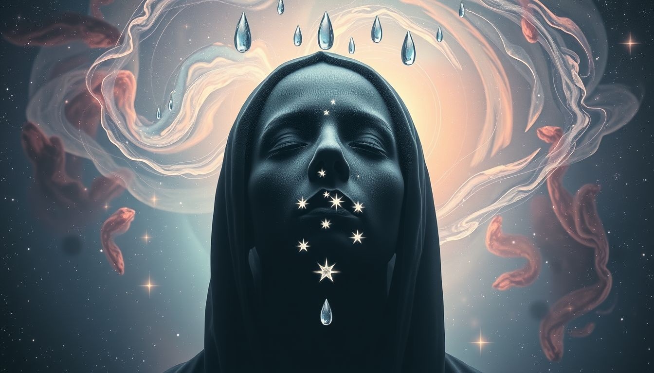 Droom 27: Niet kunnen huilen symboliseert emotionele blokkades en onderdrukking.