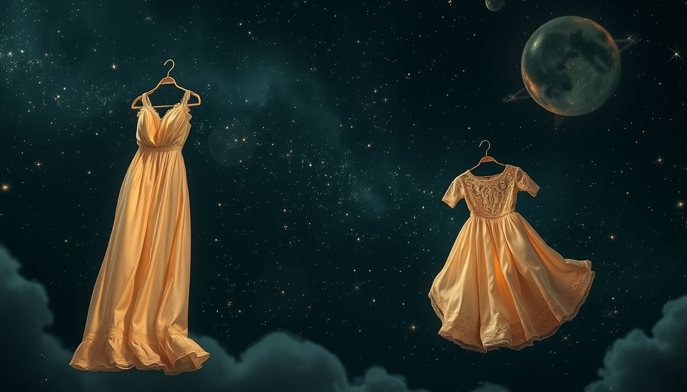 Dromen over schone ouderwetse kleding symboliseert respect voor tradities.