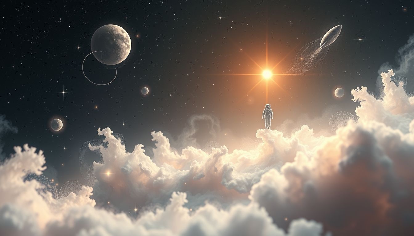 Een astronaut symboliseert het najagen van onbegrensde ambitie en dromen.