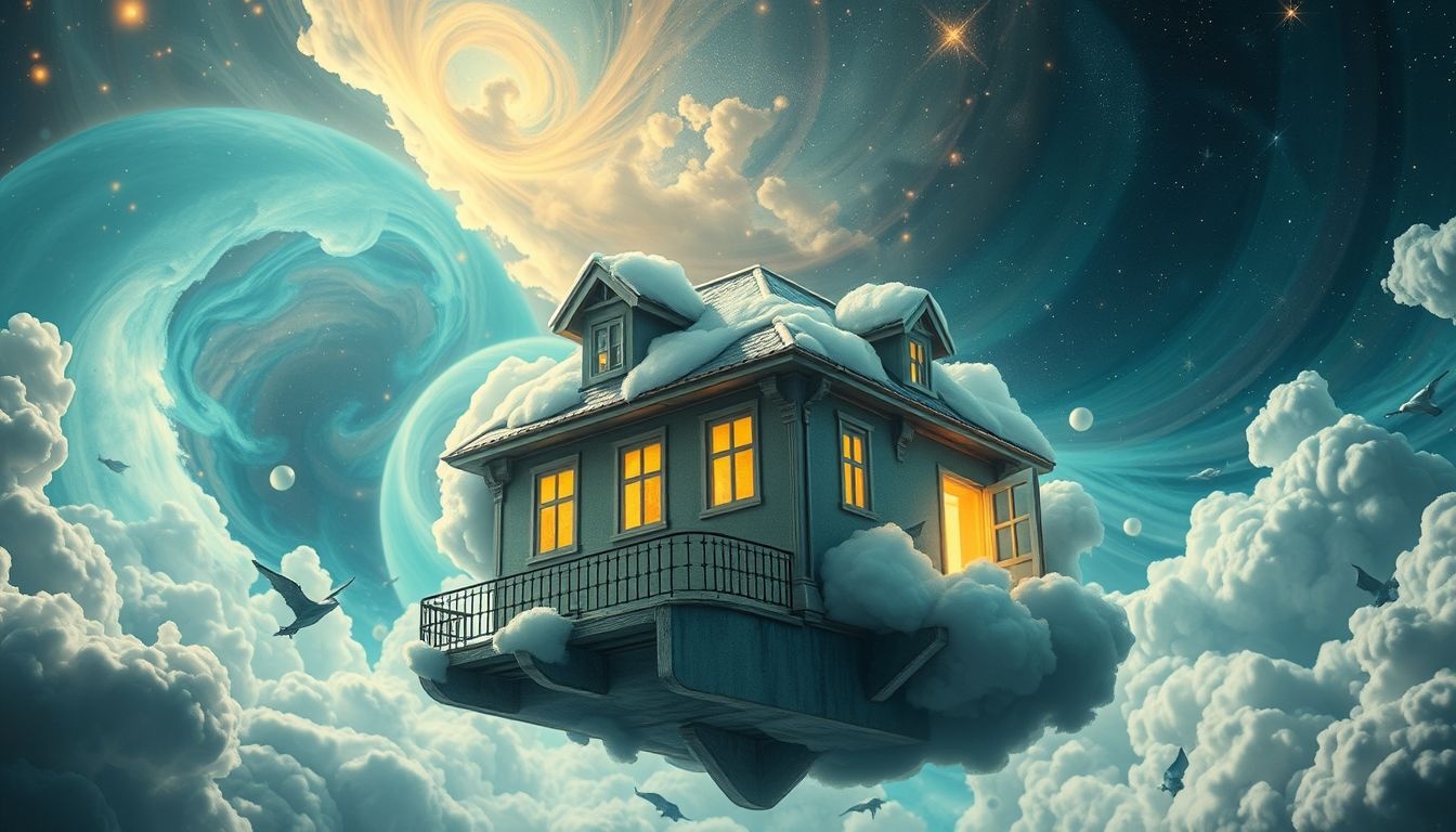 Een open deur in een hoekhuis symboliseert nieuwe kansen en vertrouwen.