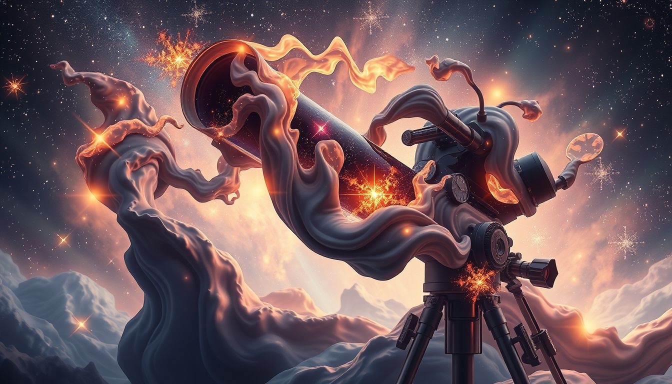 Een verrekijker die verandert symboliseert veranderend perspectief en inzichten.