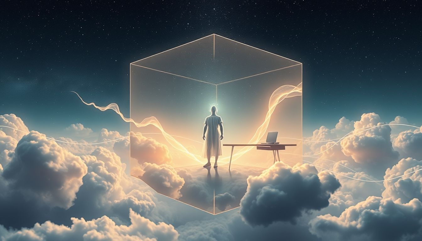 Een bewaker in kantoor symboliseert controle en grenzen in werk.