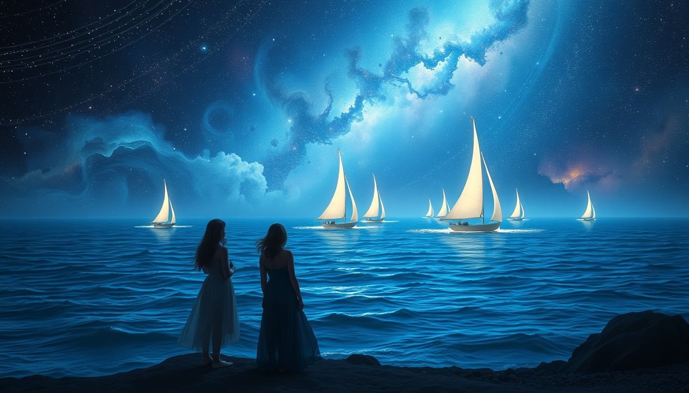 Het observeren van een regatta symboliseert verlangen naar nieuwe uitdagingen.