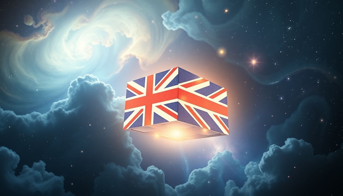 Een Union Jack op een gebouw symboliseert nationale trots en identiteit.