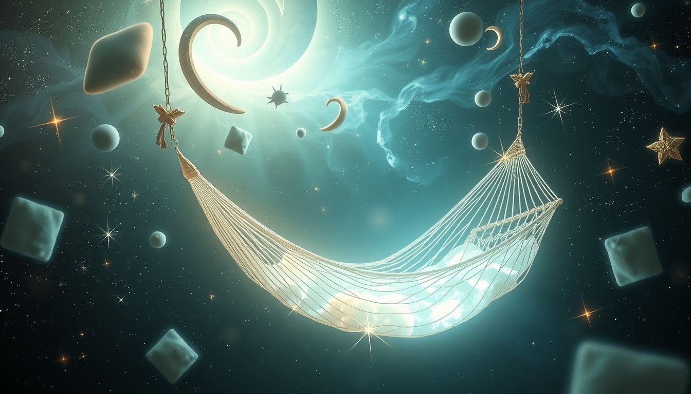 Dromen van een hangmat symboliseert rust, comfort en veiligheid.