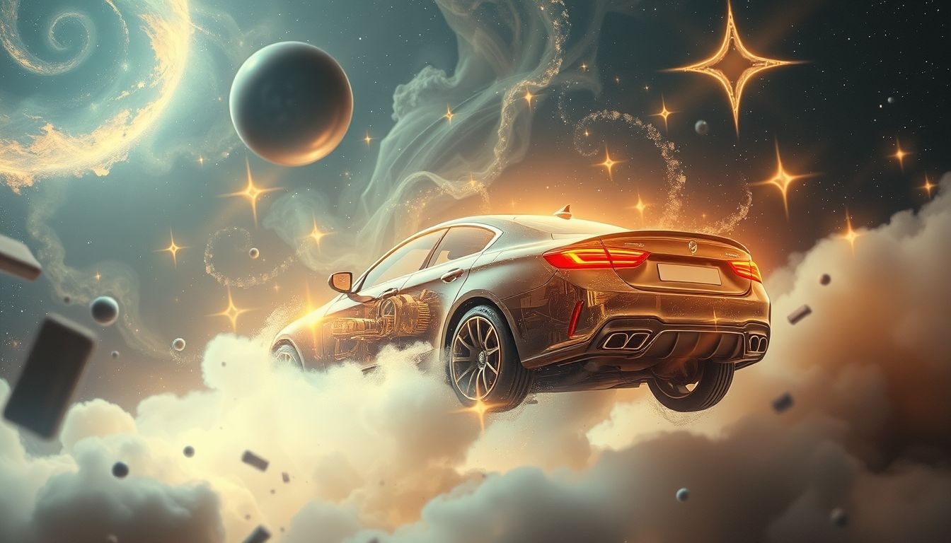 Een auto kopen in een werkplaats symboliseert nieuwe kansen en herstel.