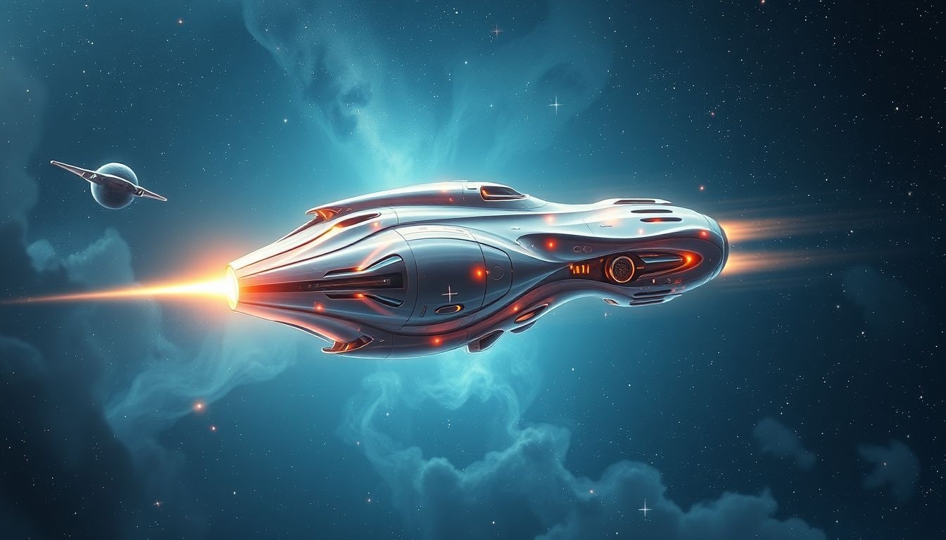Een futuristische munitiewagen symboliseert kracht en innovatie in dromen.