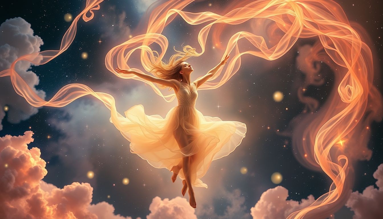 Je zus die danst symboliseert vreugde en harmonie in relaties.