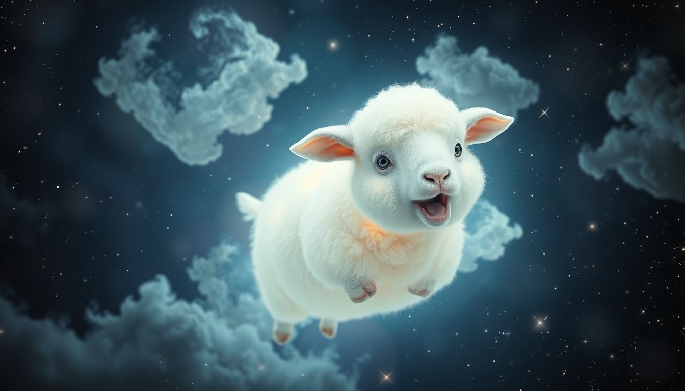 Een blèrend schaap symboliseert irritatie door aanhoudende zorgen.