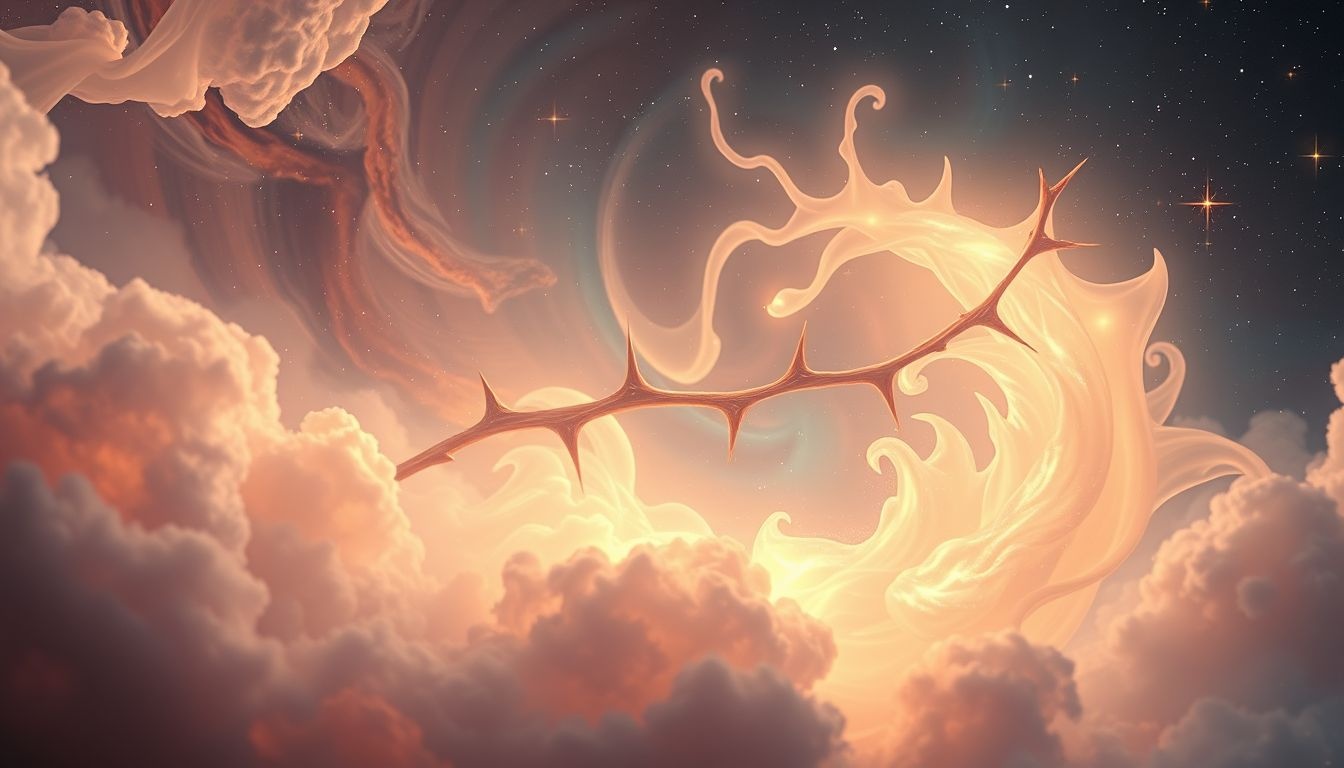 Doorns smelten symboliseren het loslaten van emotionele pijn en blokkades.