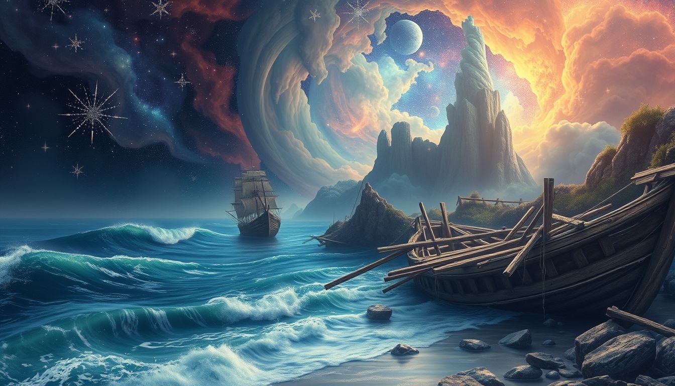 Droom 34 symboliseert nostalgie en verborgen emoties bij een oude haven.