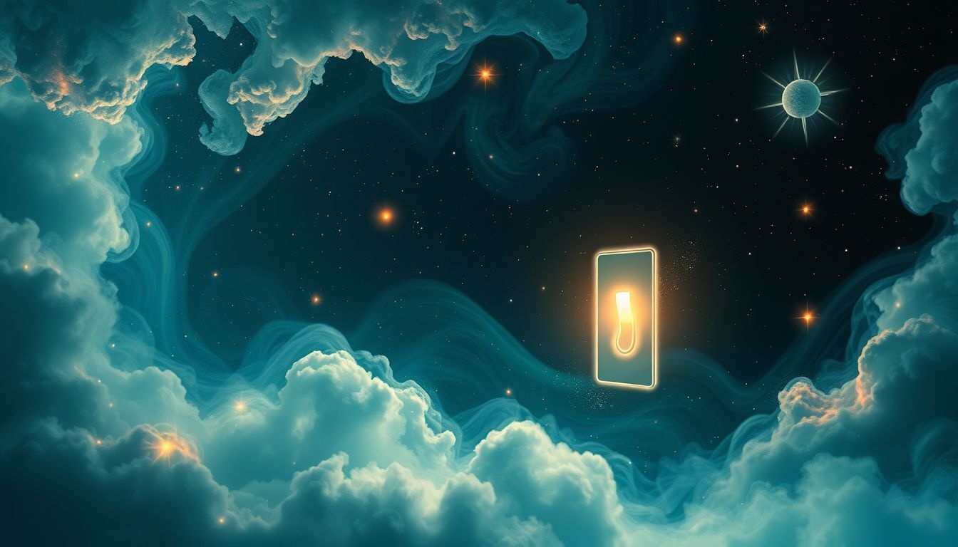 Een schakelaar vinden in het donker symboliseert onverwachte inzichten.