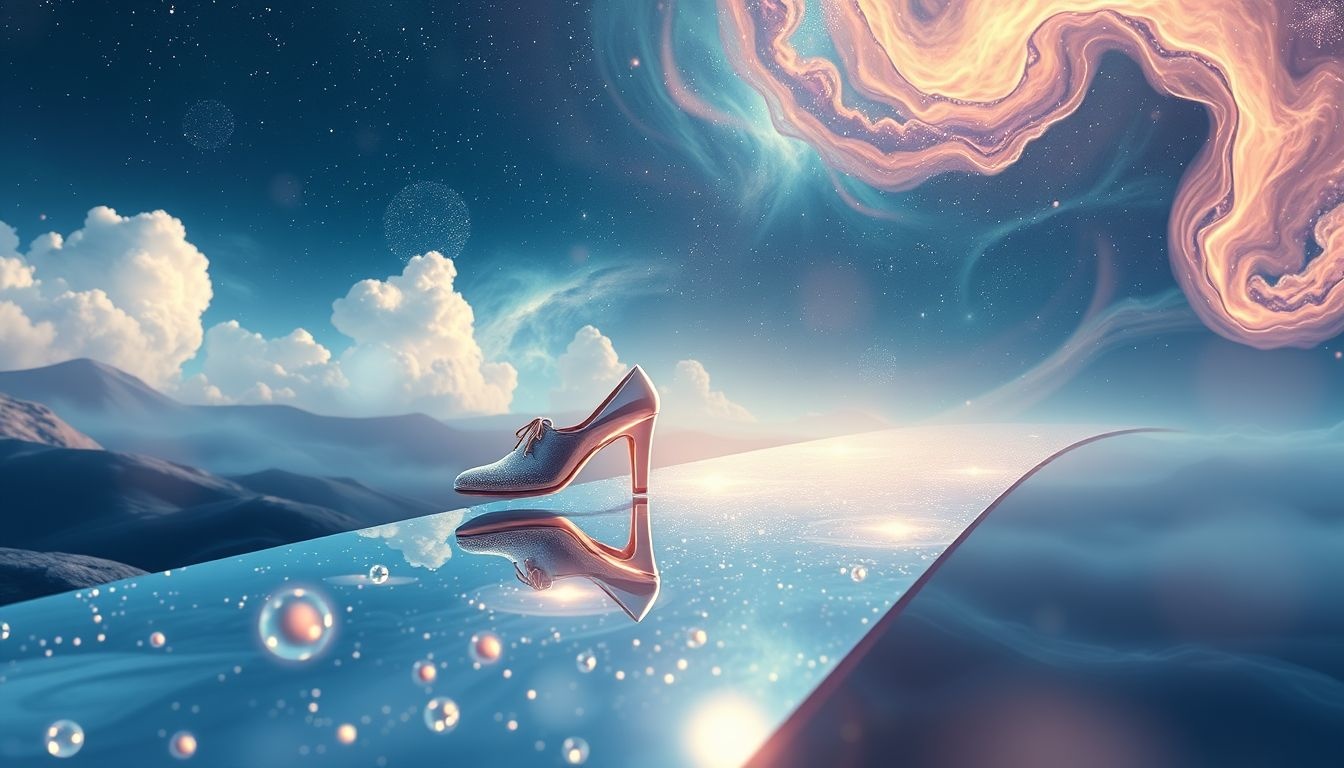 Lopen op glimmende schoenen symboliseert zelfvertrouwen en nieuwe kansen.