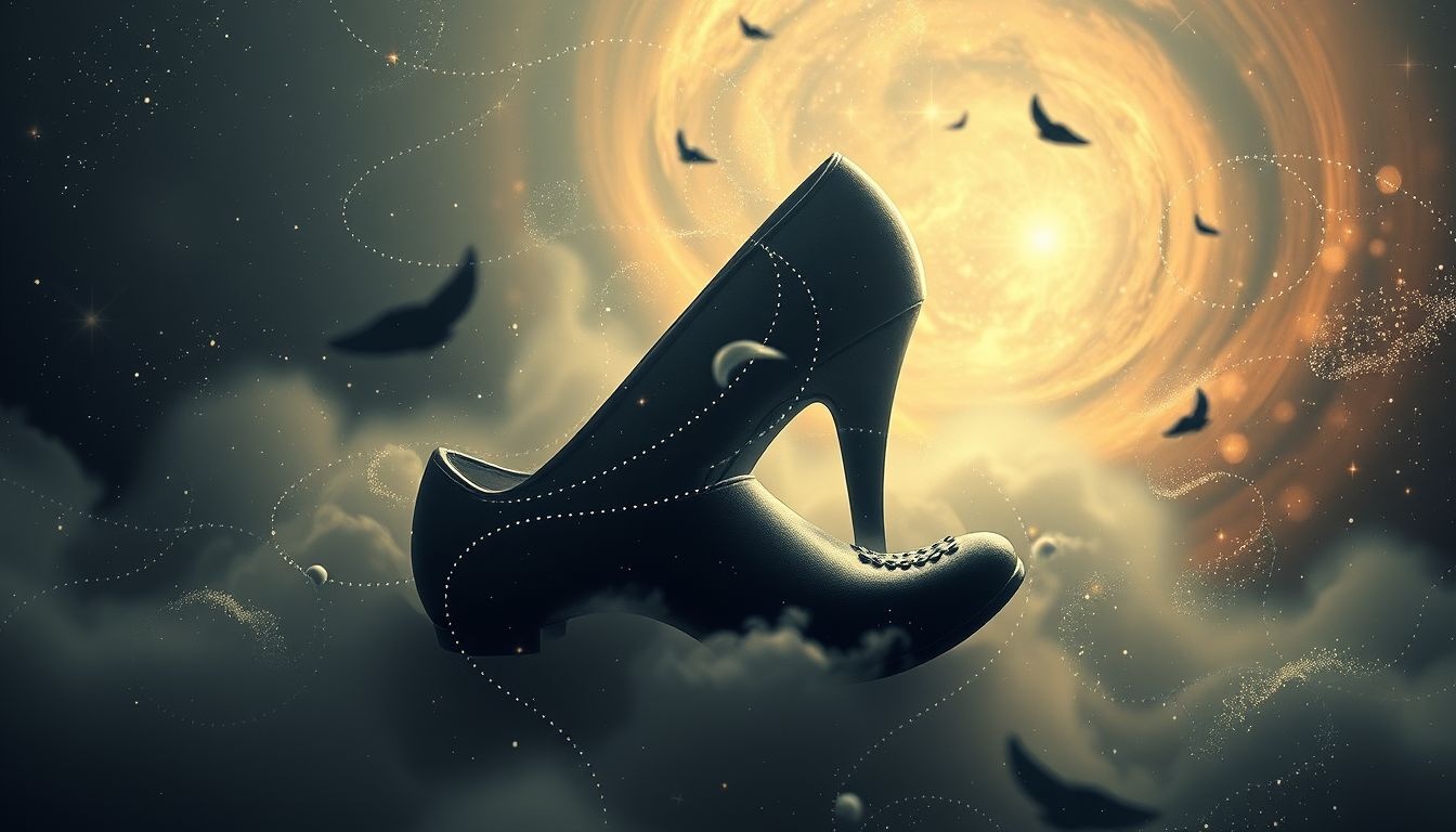 Dromen over zwarte schoenen symboliseren vaak elegantie en autoriteit.