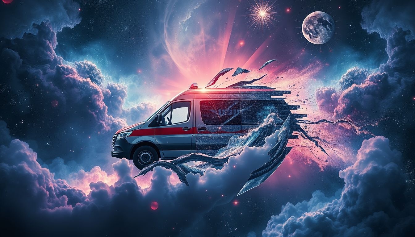 Een ambulance-ongeluk in een droom symboliseert onverwachte levensveranderingen.