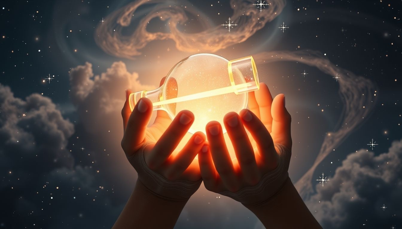 Een verrekijker cadeau krijgen symboliseert nieuwe perspectieven ontdekken.