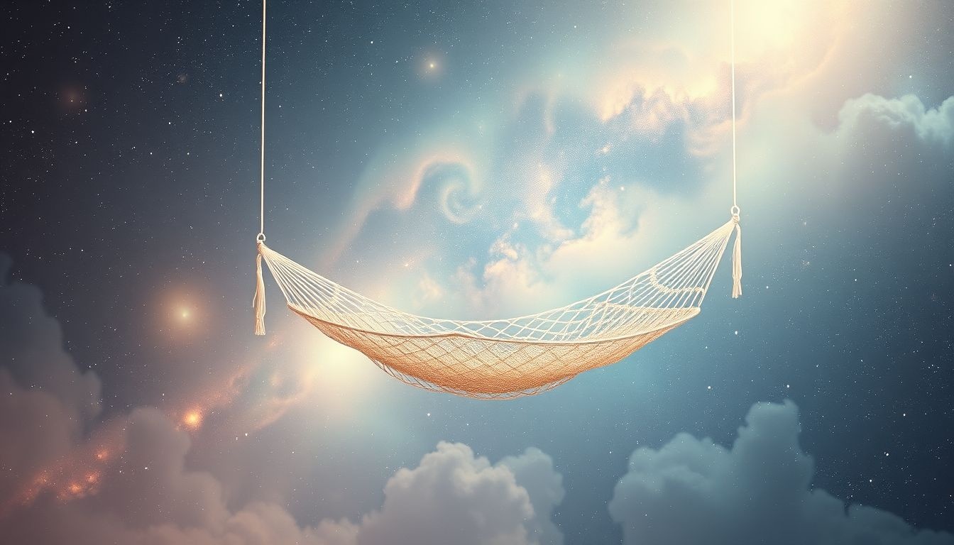 Een nieuwe hangmat symboliseert verlangen naar ontspanning en vrijheid.