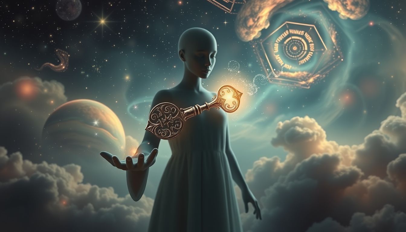 Een conciërge die een sleutel geeft symboliseert nieuwe kansen.