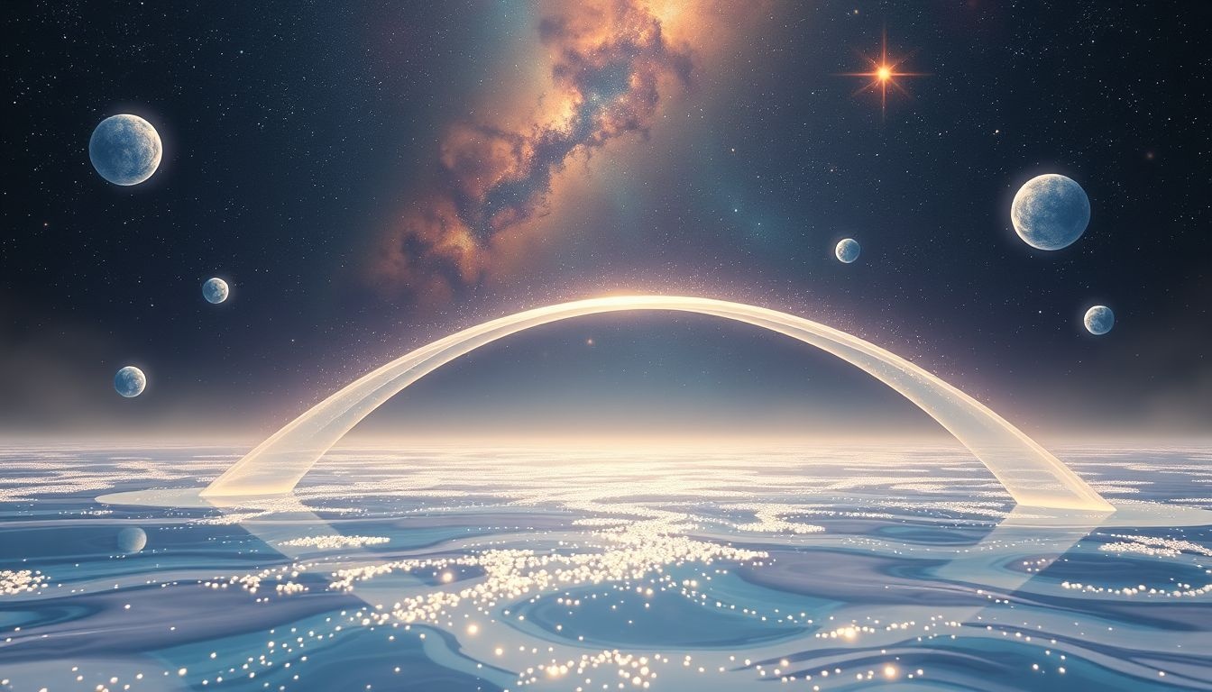 Een loopbrug oversteken symboliseert het overwinnen van emoties boven water.