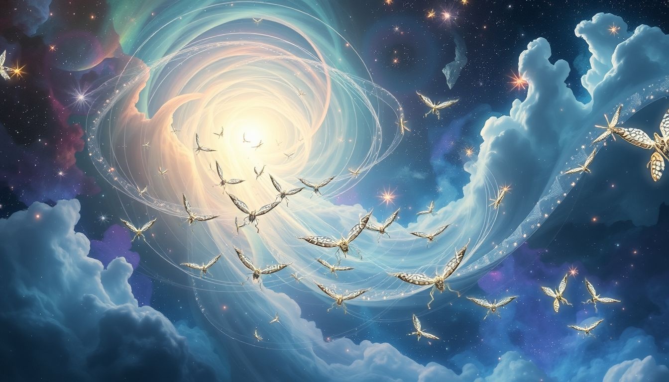 Een zwerm bladsprinkhanen in dromen symboliseert overweldigende veranderingen.